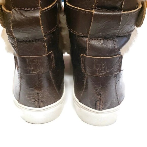 Luxe De Leon Monterrey Bronze Nubuck Leather Ankle Boots Size 9 Brown L109W-275 - Picture 8 of 10